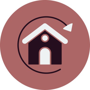 Basit ipotek işaretinin vektör simgesi