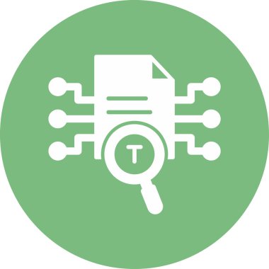 Basit Metin simgesi, vektör illüstrasyonu