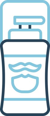 Traş köpüğü simgesi, vektör illüstrasyonu basit tasarım