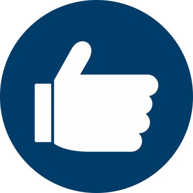 Başparmak yukarı vektör simgesi gibi