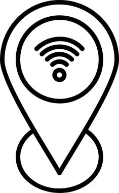 Web haritası iğnesi. Basit resimleme