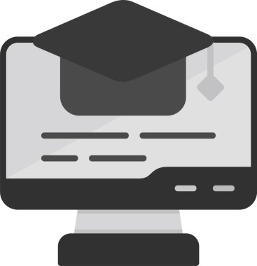 Öğrenmek. Web simgesi vektör illüstrasyonu