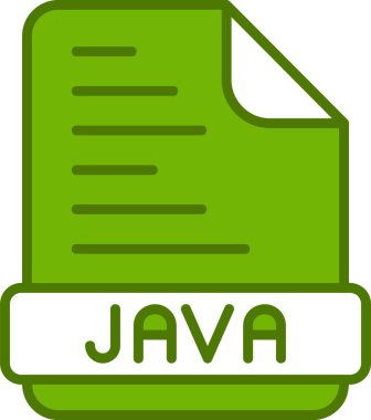 Java programlama kodu vektör illüstrasyonu 