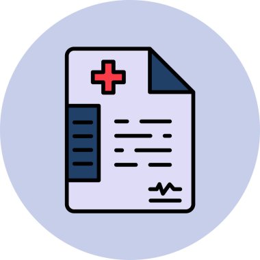 Tıbbi kayıtlar, basit bir resim. 