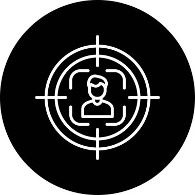 hedef simge, vektör illüstrasyonu basit tasarım