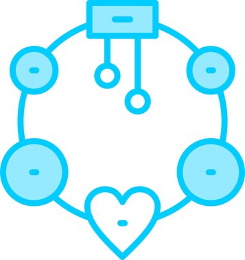  Bileklik Ağ simgesi vektör illüstrasyonu 