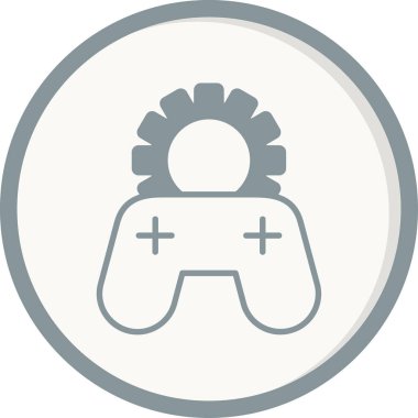 oyun denetleyici joystick ayarları soyut simge 