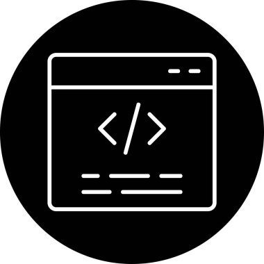 Web tarayıcı simgesi, vektör illüstrasyonu