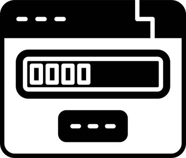 Basit yükleme simgesi, vektör illüstrasyonu