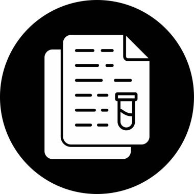 belge simgesi, vektör illüstrasyonu basit tasarım