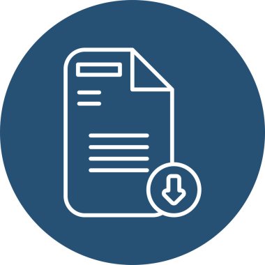 Download file. web icon simple illustration