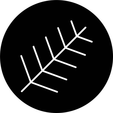 Areca Palm yaprağı simgesinin vektör illüstrasyonu