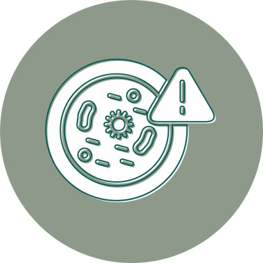 Bakteri. Web simgesi basit illüstrasyon