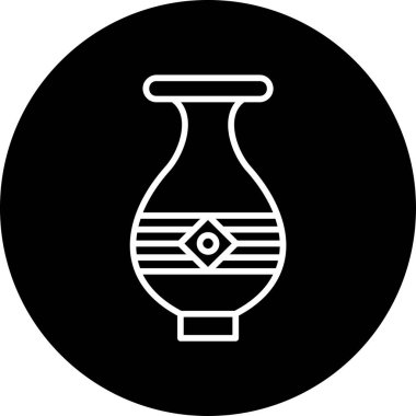 Vazo. Web simgesi basit illüstrasyon