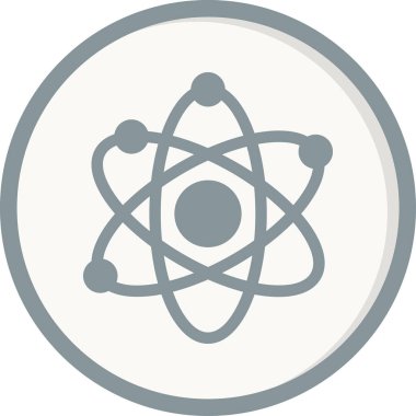 Düz tasarımlı bir diatom simgesinin çağdaş vektör sanatı.