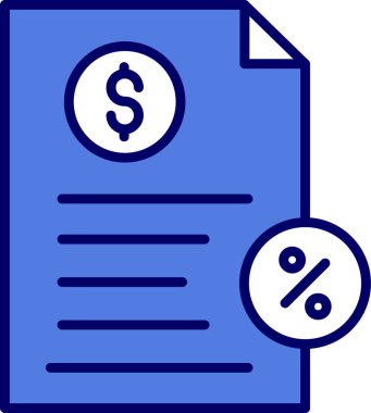 Soyut bir vergi belgesini gösteren Web arayüzü grafiği.