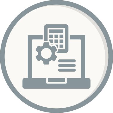 Web geliştirme vektör simgesi modern illüstrasyon