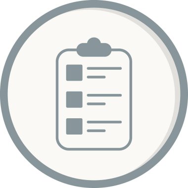 Liste. Web simgesi basit illüstrasyon 