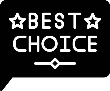 En iyi seçim simgesi, vektör çizimi 