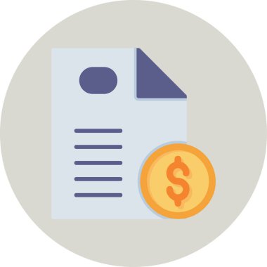 Bill simgesi, vektör illüstrasyonu basit tasarım