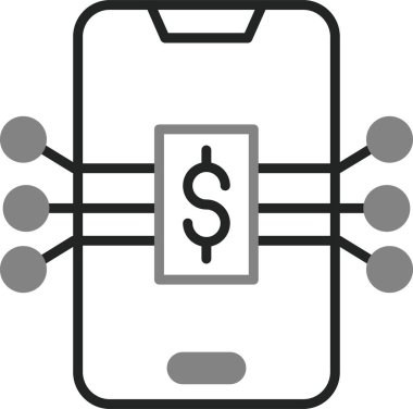 Dijital simge. Web tasarımı için özet çizim vektörü