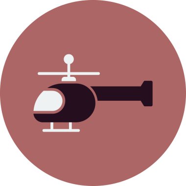 Helikopter. Web simgesi basit illüstrasyon