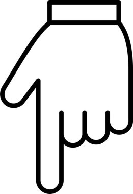 Eğil. Web simgesi basit illüstrasyon