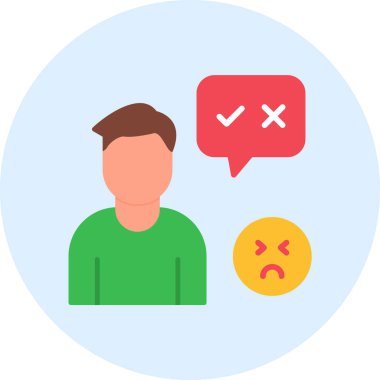 Doğru ya da yanlış ikon. vektör illüstrasyonu