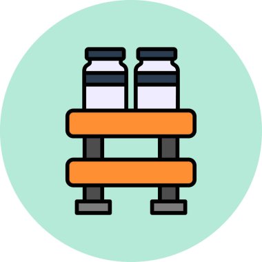 Kutu. Web simgesi basit illüstrasyon