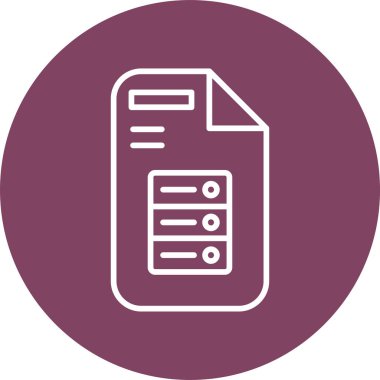 Sunucu. Web simgesi basit tasarım 