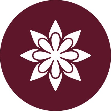 Çiçek. Web simgesi basit illüstrasyon 