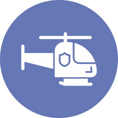 Helikopter. Web simgesi basit illüstrasyon