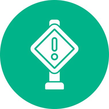 Dikkat, ünlem işareti simgesi, vektör tasarımı