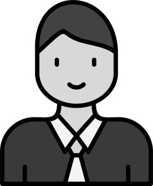 avatar. Web simgesi basit illüstrasyon 