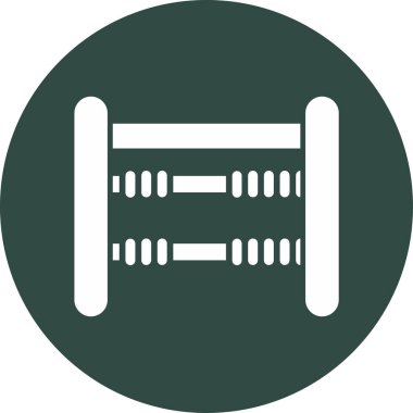 Abaküs. Web simgesi basit illüstrasyon 