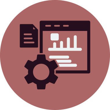 Performans. Web simgesi vektör illüstrasyonu