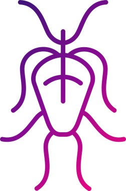 Giardia web simgesi vektör illüstrasyonu