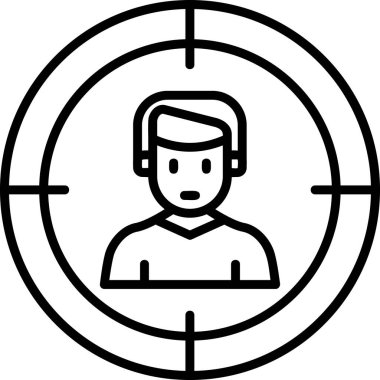 hedef simge vektör illüstrasyonu 