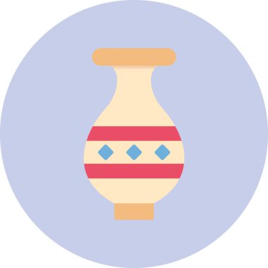 Vazo. Web simgesi basit illüstrasyon