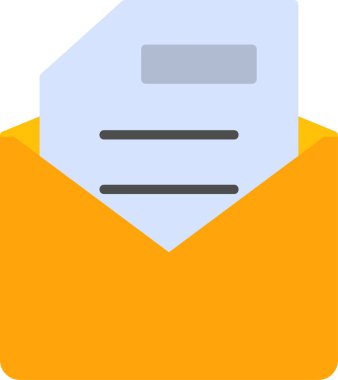 E-posta. Web simgesi basit illüstrasyon 