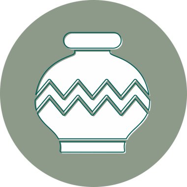 Vazo. Web simgesi basit illüstrasyon