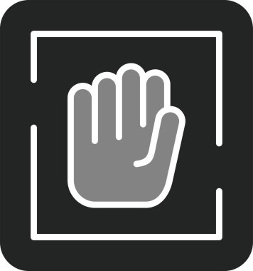 Dur tabelası. Web simgesi basit illüstrasyon