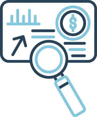 vector illustration of Analysis modern icon