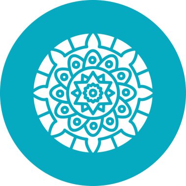 mandala tasarımı, web basit illüstrasyonu