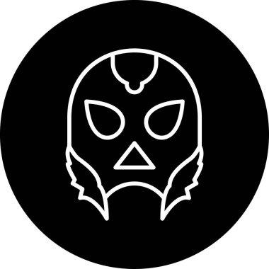 Güreşen ağ simgesi vektör illüstrasyonu