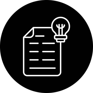 Patent belgesi. Web simgesi basit illüstrasyon