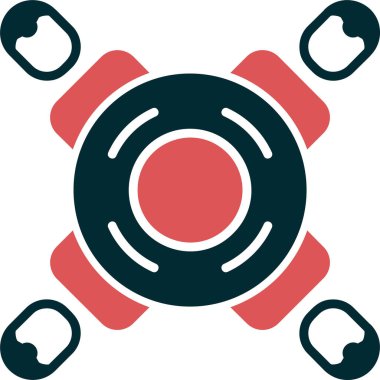 Basit Buluşma simgesinin vektör illüstrasyonu