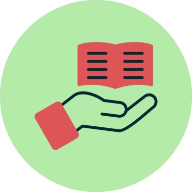 Bilgi tabanı web simgesi vektör illüstrasyonu