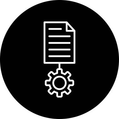 Basit Metin simgesi, vektör illüstrasyonu