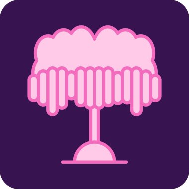 Wisteria web simgesi vektör illüstrasyonu